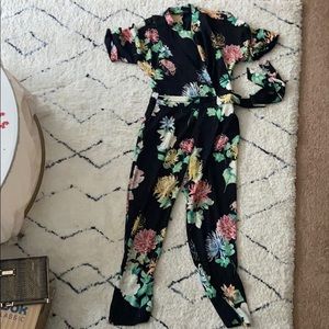 Zara Floral jumpsuit